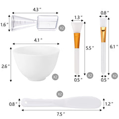Tecbeauty spatules masque visage, outil pratique pour doser et appliquer.