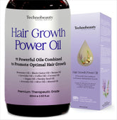 Technobeauty huile cheveux 11 huiles infusion en bouteille pour soin capillaire