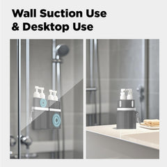 TechoEcho - suction silicone sur surfaces lisses, accès facile en douche.