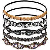 Bandeaux Teenitor ornés de perles et strass pour un look glamour.