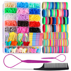 Teenitor elastiques cheveux 1250 pièces, maintien durable pour enfants actifs.
