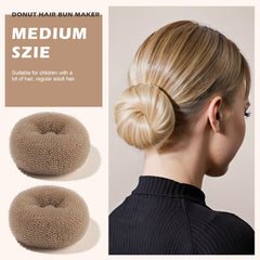 Teenitor ensemble anneau-chignon petit parfait pour queues et mini-chignons.