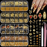 Teenitor ensemble ornements or ongles: kit complet pour des designs glamour durables.