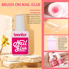 Teenitor limes-ongles buffer polisseur, fini lisse et brillant.