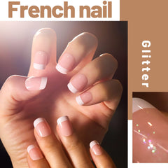 Teenitor ongles paillettes brillants pour une touche festive.