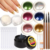 Teenitor poudre chrome pour ongles avec effet miroir et 3D sur gel