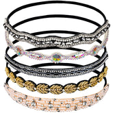 Teenitor serre-tête strass et perles, accessoire élégant pour cheveux et tenue glamour.