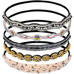 Teenitor serre-tête strass et perles, accessoire élégant pour cheveux et tenue glamour.