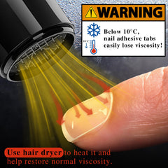 Teenitor stickers ongles adhesifs faciles a enlever