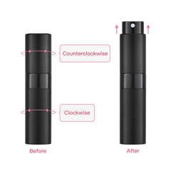 Tekson parfum voyage 8ml rose: design élégant et pratique pour le sac à main.