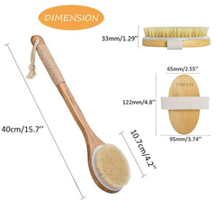 Brosse TEMEAYE longue 15,7 pouces pour atteindre le dos