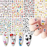 Temote decals cartoon pour ongles 7-feuilles, décoration rapide et ludique.