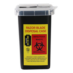 TEONEI boîte distributeur lames rasoir noir pour stockage sûr et pratique