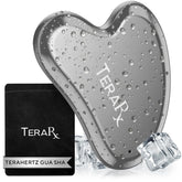 TeraRX Terahertz gua sha cœur pour massage facial précis et détente.