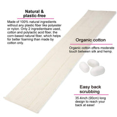 Gant exfoliant dos en lin Terra Distribution, toucher énergique et nettoyage en profondeur