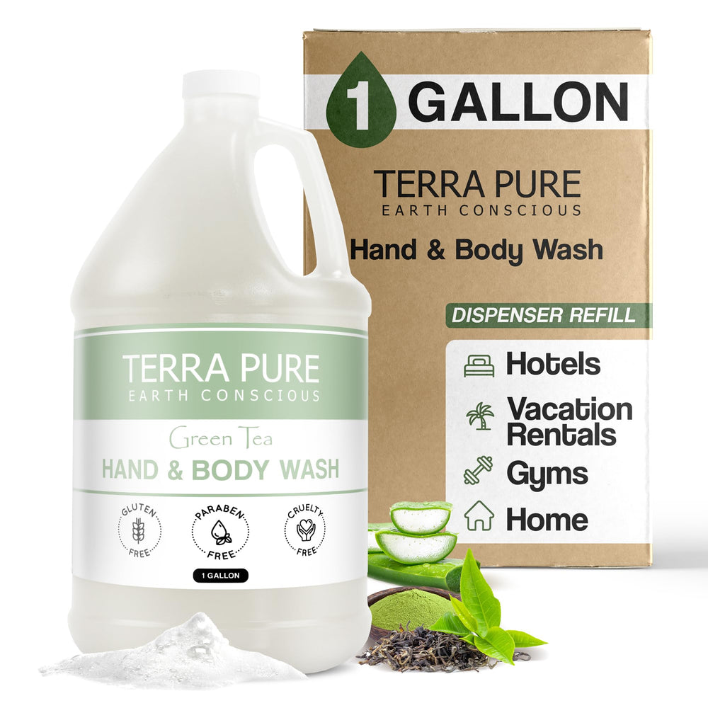 Terra Pure galon savon hôtel, pratique pour le réapprovisionnement des distributeurs.