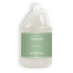 Terra Pure gel douche pour hôtels avec recharge pratique pour distributeurs.