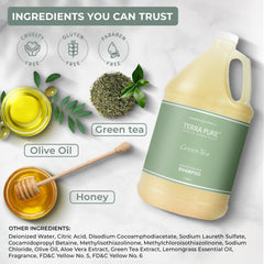 Terra Pure Shampoing Hôtel, formule thé vert à base végétale