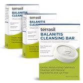 Terrasil Savon Balanite pour Hommes, paquet de 3 barres, utilisation quotidienne douce.