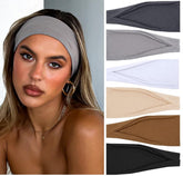 Bandeau TERSE pour cheveux noir classique, maintien sans glissement pendant le sport.