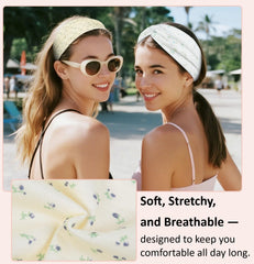 Bandeau TERSE large 3,5 pouces, confort et protection pendant les entraînements et le yoga.