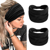 Bandeau TERSE noir large et maintient sûr pendant l’entraînement.
