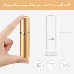 Atomiseur Tessco pour vous or 10 ml, élégant et pratique pour emporter