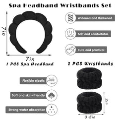 Tetizo bracelet poignet spa microfibre noir pour limiter les traces sur les manches.