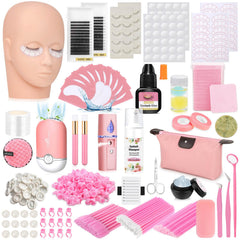 Tetutor kit pratique cils mannequin tête, parfait pour l'entraînement en salon.