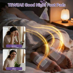 Patchs TEWEAE pieds adhesion stable assure une tenue douce toute la nuit.