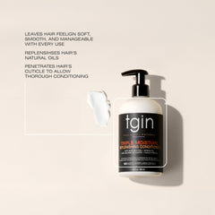 tgin: boucles définies et brillance naturelle après l'application