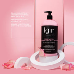 tgin Eau de Rose définition boucles: brillance naturelle et forme.