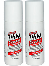 Thai Crystal Déodorant Pierre Roll-On – bouteille, touche fraîche durable sans parfum