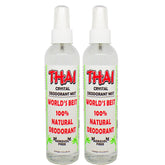 Thai Deodorant Stone - Bouteille 237 ml avec brume cristalline pour une fraîcheur naturelle