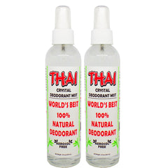 Thai Deodorant Stone - Bouteille 237 ml avec brume cristalline pour une fraîcheur naturelle