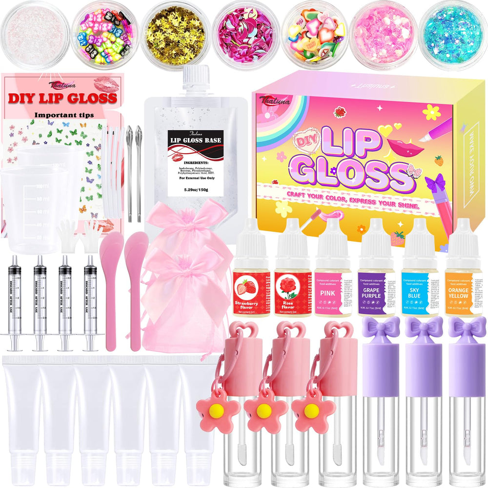 Thaluna kit-brillant-pour-les-levres: crée des brillants personnalisés et hydratants.