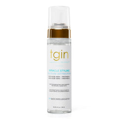 Flacon du tgin Miracle Styling pour une application légère et efficace.