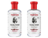 Tonique THAYERS à la rose, flacon visible, hydratation légère pour le visage.