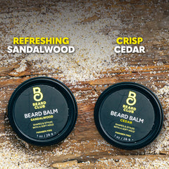 Texture crèmeuse du baume The Beard Club Cèdre Santal prête à l'emploi