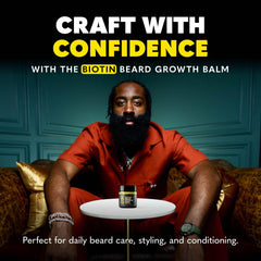 The Beard Club Biotin Beard Balm associe coco et karité pour hydrater les poils et la peau.
