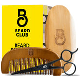 The Beard Club brosse en poils de sanglier pour démêler et répartir l'huile sur la barbe.