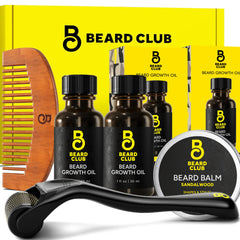 Derma Roller The Beard Club avec aiguilles titane 0,25 mm pour visage et peau.