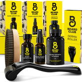 The Beard Club Derma Roller avec aiguilles titane pour rafraîchir la peau du visage.