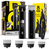 The Beard Club T-Blade: tondeuse barbe pro sans fil pour un look net.