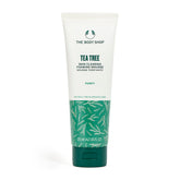 The Body Shop arbre-à-thé, bouteille nettoyant moussant purifiant pour peau grasse.
