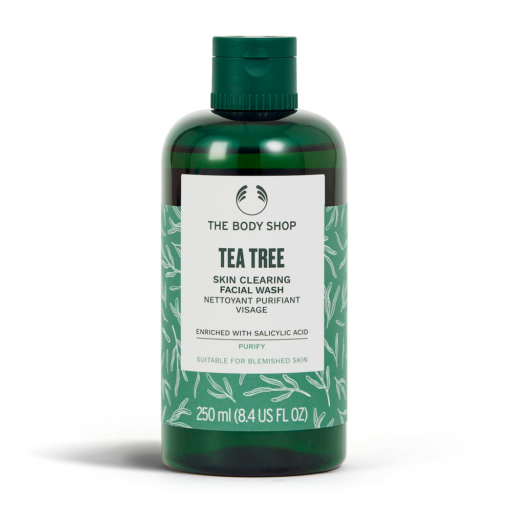 The Body Shop arbre à thé nettoie en douceur les peaux mixtes et grasses.