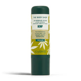 Soin lèvres The Body Shop à l’huile de chanvre, protection et brillance naturelle.