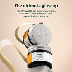 The Body Shop Glow Boost Moisturizer peau-eclatante pour un teint frais.