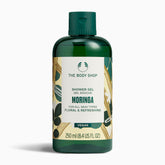The Body Shop Moringa Gel Douche, bouteille pratique prête à l’emploi.