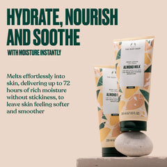 The Body Shop Lait d'amande et miel - emballage recyclable pour routine durable.